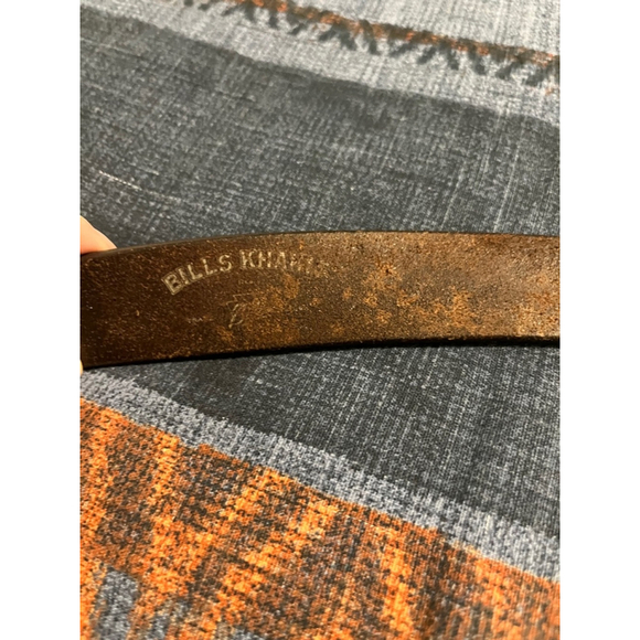 Men's Bills Khakis Brown Leather Belt Size 42 - Picture 5 of 6